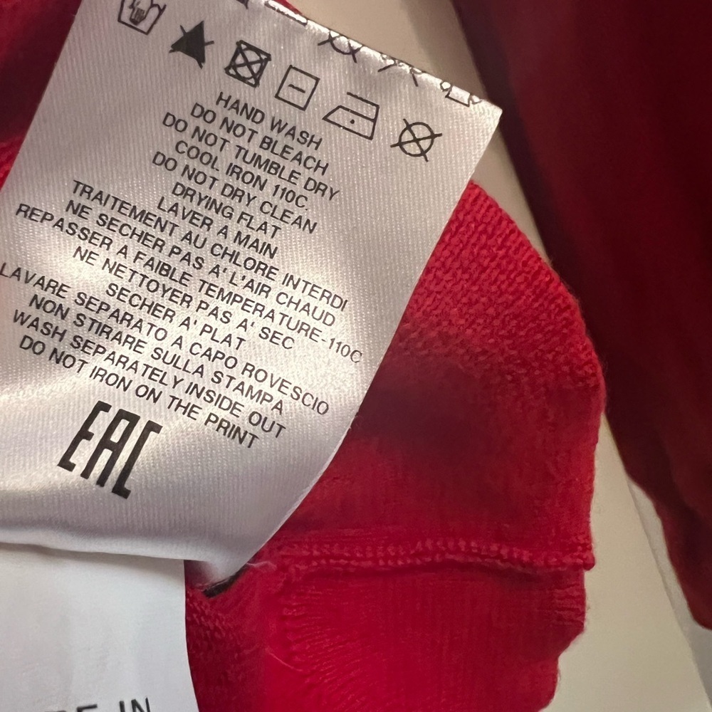 Love Moschino Bold Red Crewneck Sweater valentines - Picture 4 of 5